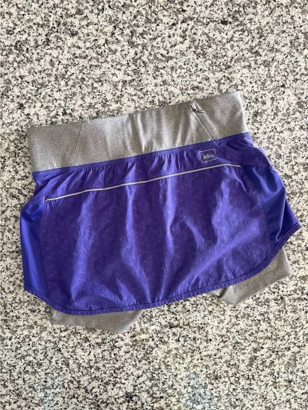 REI—Running Workout Skort Purple/Gray (Size XS)
